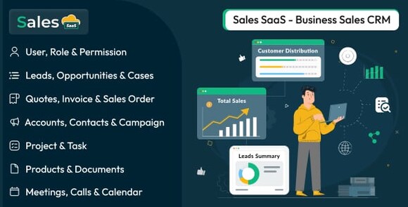 Sales SaaS v7.6 Nulled – Business Sales CRM PHP Script