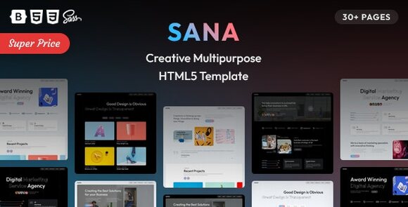 Sana v1.1 – Creative Multipurpose HTML5 Template