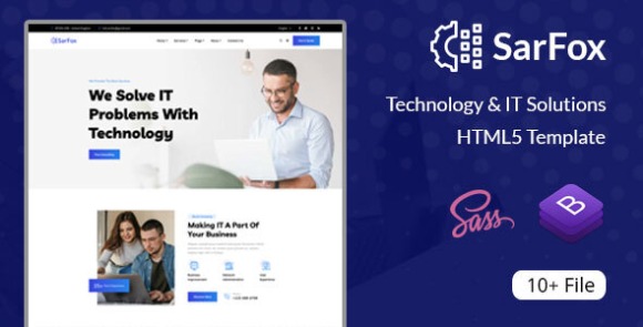 Sarfox v1.0 – IT Solutions & Technology HTML5 Template Free