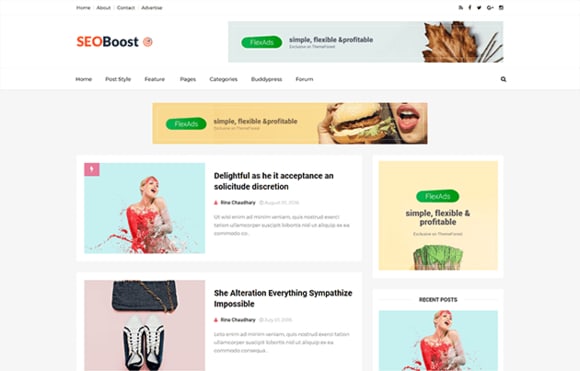 SeoBoost Best SEO Optimized Blogger Template FREE
