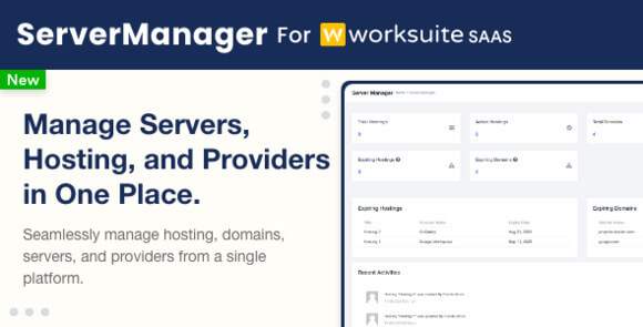 Server Manager Module for Worksuite SAAS v1.0.1 – Addon