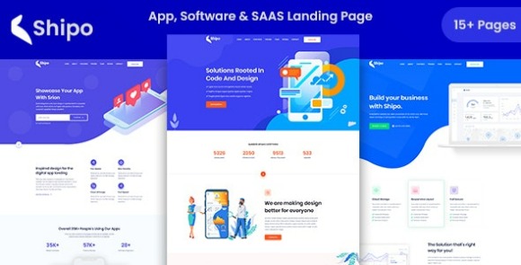 Shipo v1.0 – App, Software & SAAS Landing Template Free