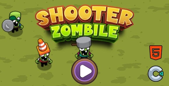 Shooter Zombile – HTML5 (Construct3) Source