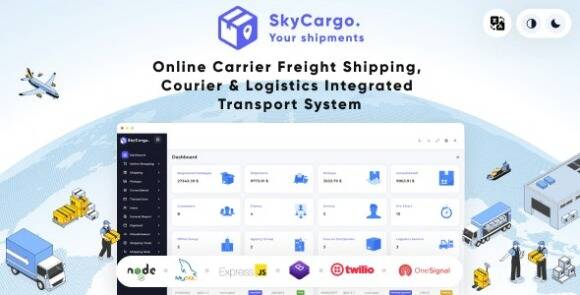 SkyCargo – An Integrated Transportation System for Freight Shipping, Courier Services, and Logistics Script