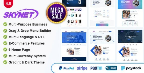 Skynet v4.1 Nulled – Multipurpose Business CMS Script