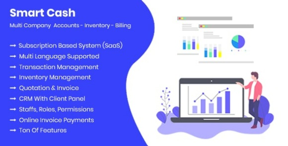 Smart Cash v3.3.2 – Multi Company Accounts Billing & Inventory (SaaS) PHP Script