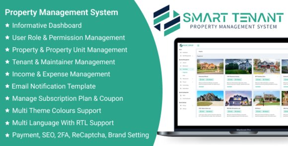 Smart Tenant SaaS v2.4 – Property Management System PHP Script