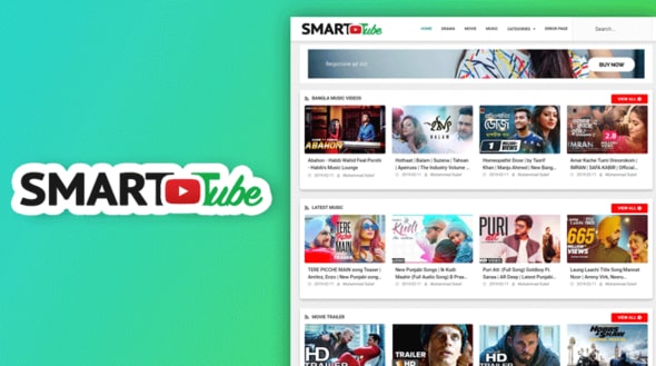 Smart Tube – Video Website Blogger Template – Responsive Theme