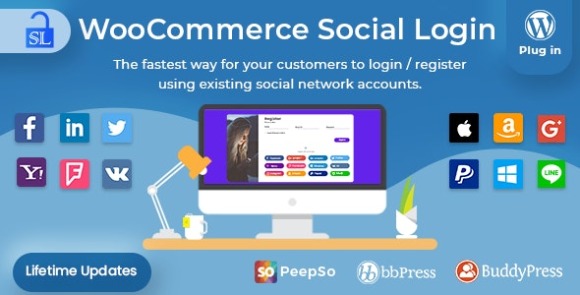 Social Login v2.3.10 – WordPress / WooCommerce Plugin Free