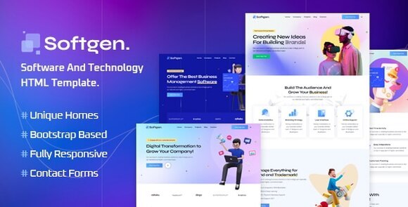Softgen – Software & Technology HTML Template