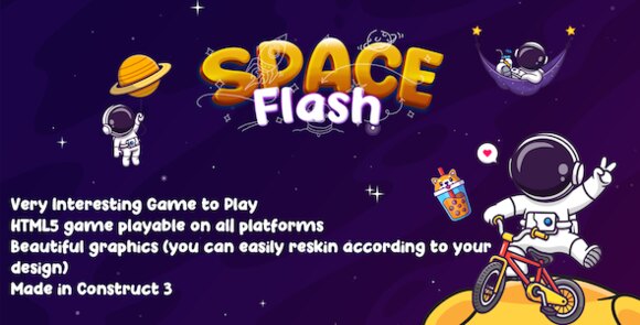 Space Flash v1.0 – HTML5 Game Source