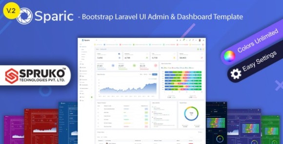 Sparic v2.0 – Laravel Admin dashboard Template PHP Script