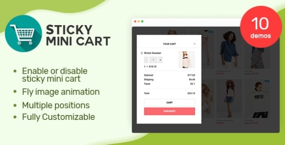 Sticky Mini Cart For WooCommerce v1.0.5 – WordPress Plugin