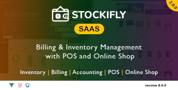 Stockifly SAAS v2.0.0 – Billing & Inventory Management with POS and Online Shop Script