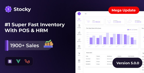 Stocky v5.5 – POS with Inventory Management & HRM PHP Script