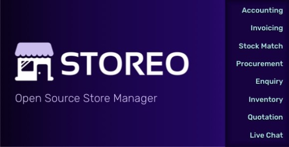 Storeo v1.0 – Open Source Store Manager for Accounting, Billing & Inventory Management Script