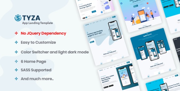 Styza v1.0 – App Landing Page Template Free