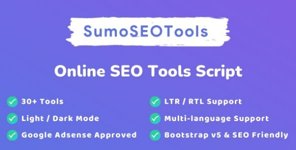 SumoSEOTools v1.0.1 – Online SEO Tools Script Nulled