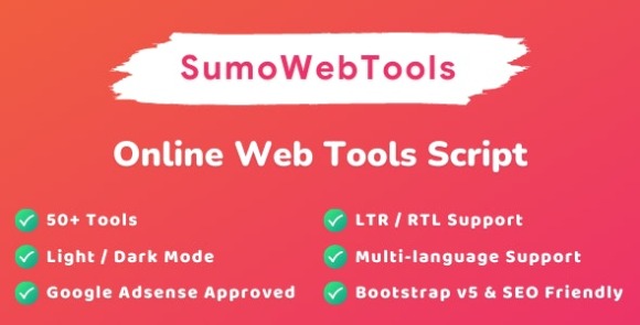 SumoWebTools v2.0.1 Nulled – Online Web Tools Script