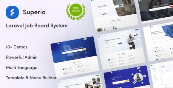 Superio v2.6.1 – Laravel Job Board System PHP Script