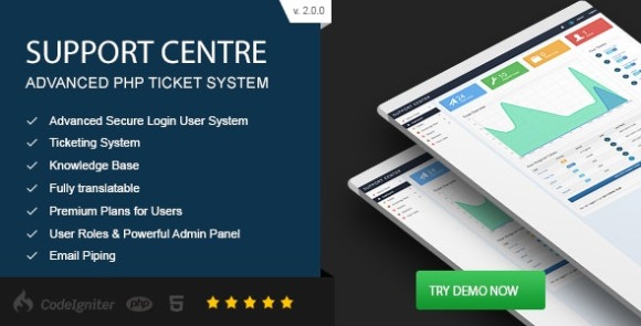 Support Centre v2.9 – Advanced PHP Ticket System PHP Script
