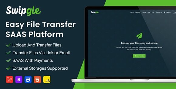 Swipgle (26 Mar 2025) Nulled – Easy File Transfer (SAAS) Script