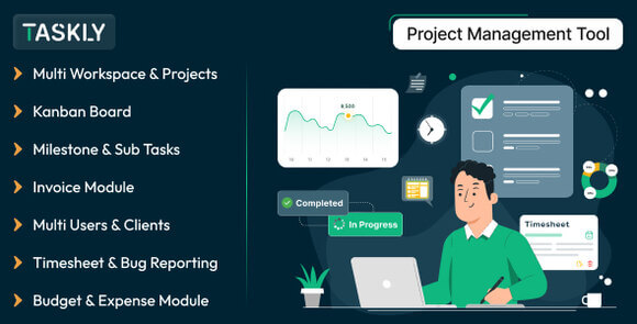 TASKLY v7.2 Nulled – Project Management Tool PHP Script