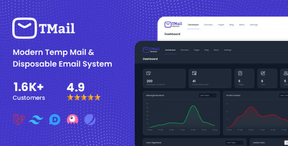 TMail v8.0.4 Nulled – Modern Temp Mail & Disposable Email System Script