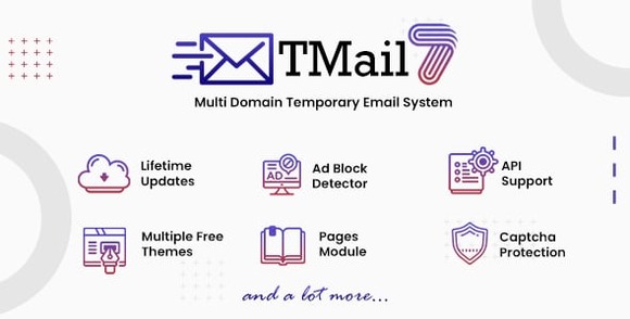 TMail v8.0.1 Nulled – Multi Domain Temporary Email System PHP Script