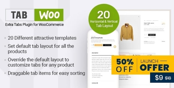 TabWoo v1.0.5 – Custom Product Tabs for WooCommerce Plugin