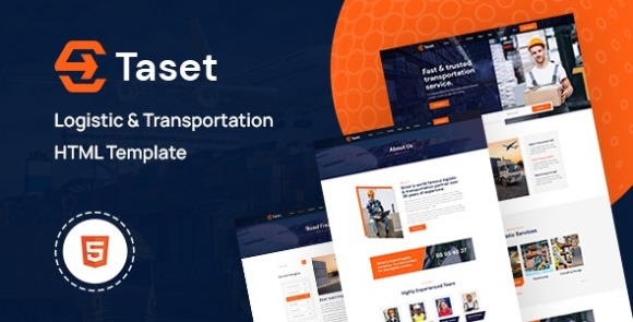 Taset v1.0 – Logistic & Transportation HTML Template Free