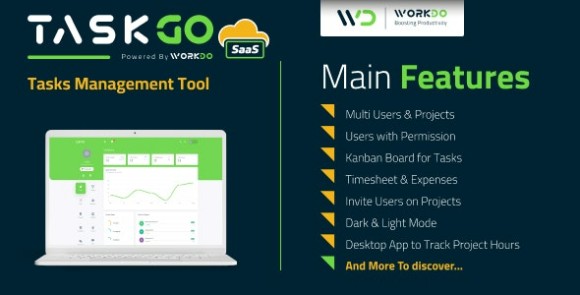 TaskGo SaaS v6.1 Nulled – Tasks Management Tool PHP Script