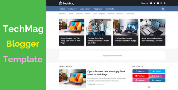 TechMag v1.2.0 Premium – Professional Blogger Template Free