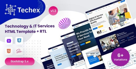 Techex v1.3 – Technology & IT Services HTML Template