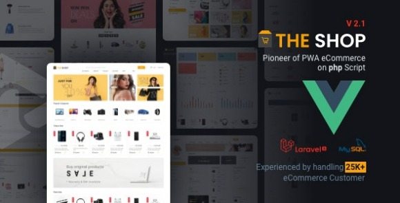 The Shop v2.2 Nulled – PWA eCommerce CMS PHP Script
