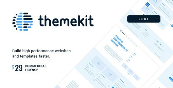 Themekit Code v1.1 – Wireframe HTML Framework Free