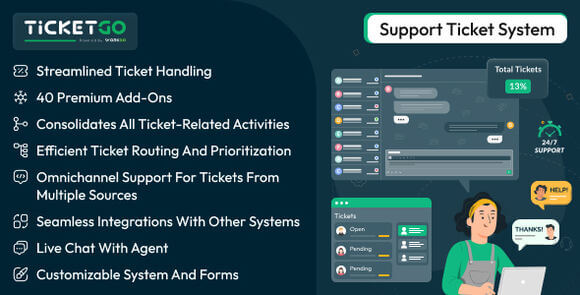 TicketGo v6.3 Nulled – Support Ticket System PHP Script