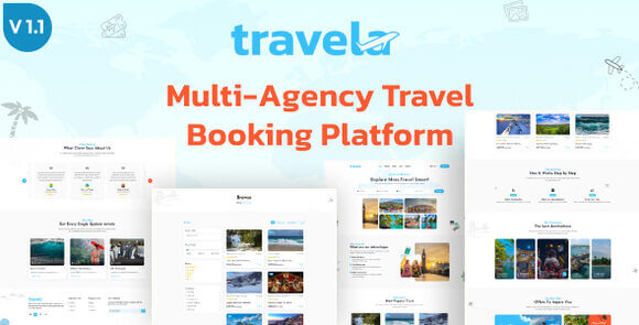 Travela v1.0 – Multi-agency Travel Booking Platform PHP Script