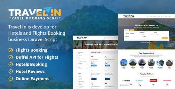 Travelin (13 Nov 2025) – Hotel & Air Tickets Booking Laravel Script