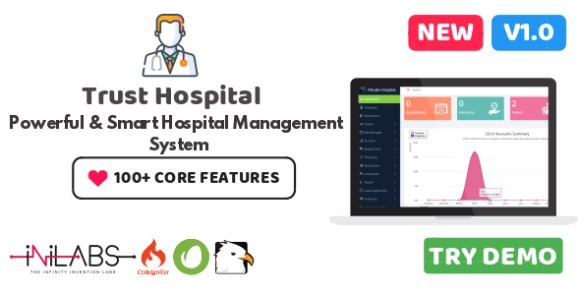 Trust Hospital Management ERP v1.1 – PHP Script