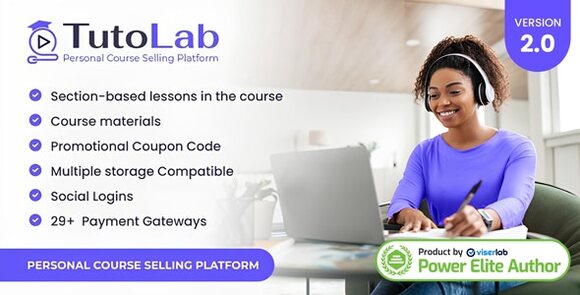 TutoLab v2.0 Nulled – Personal Course Selling Platform PHP Script