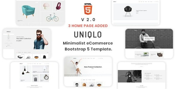 Uniqlo v2.0.1 – Minimal HTML Template Free