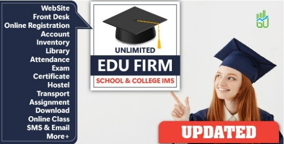 Unlimited Edu Firm (23 Nov 2023) Nulled – School & College Information Management System