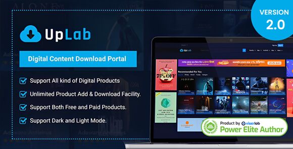 UpLab v2.0 Nulled – Digital Content Download Portal PHP Script