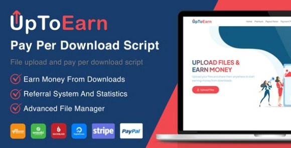 UpToEarn v1.0 Nulled – File Upload and Pay Per Download Script (SAAS Ready) PHP Script