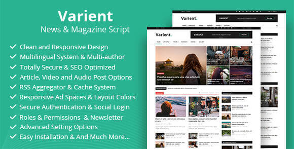 Varient v2.4.3 Nulled – News and Magazine Script (Updated)