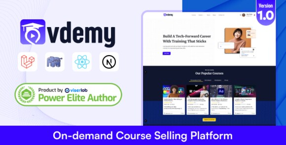Vdemy v1.0 Nulled – On demand Course Selling Platform | LMS PHP Script