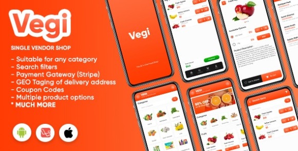 Vegi (2 Mar 2022) – The Ultimate Grocery – Food – Milk Ordering App with Delivery Boy & Admin : Android / Laravel Source Code