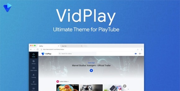 VidPlay v2.2 – The Ultimate PlayTube Theme Free