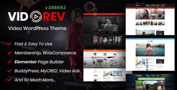 VidoRev v3.0 – Video WordPress Theme Free